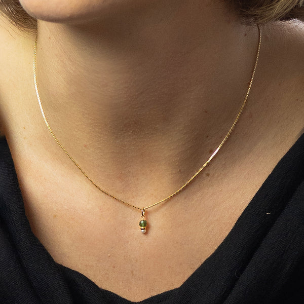 goldfilled collier met bedel