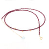 ketting granaat en blauw topaas