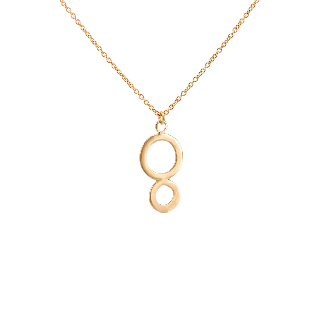 18k gouden ketting met bedel 